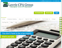 Tablet Screenshot of lawriecpagroup.com